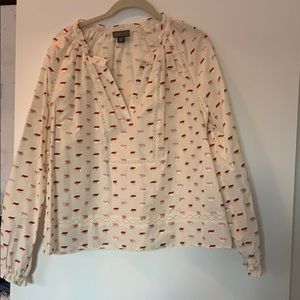 J crew POINT SUR top, size L. Only worn once.